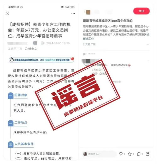 成都青少年宮委托中介機構招聘工作人員 官方回應
